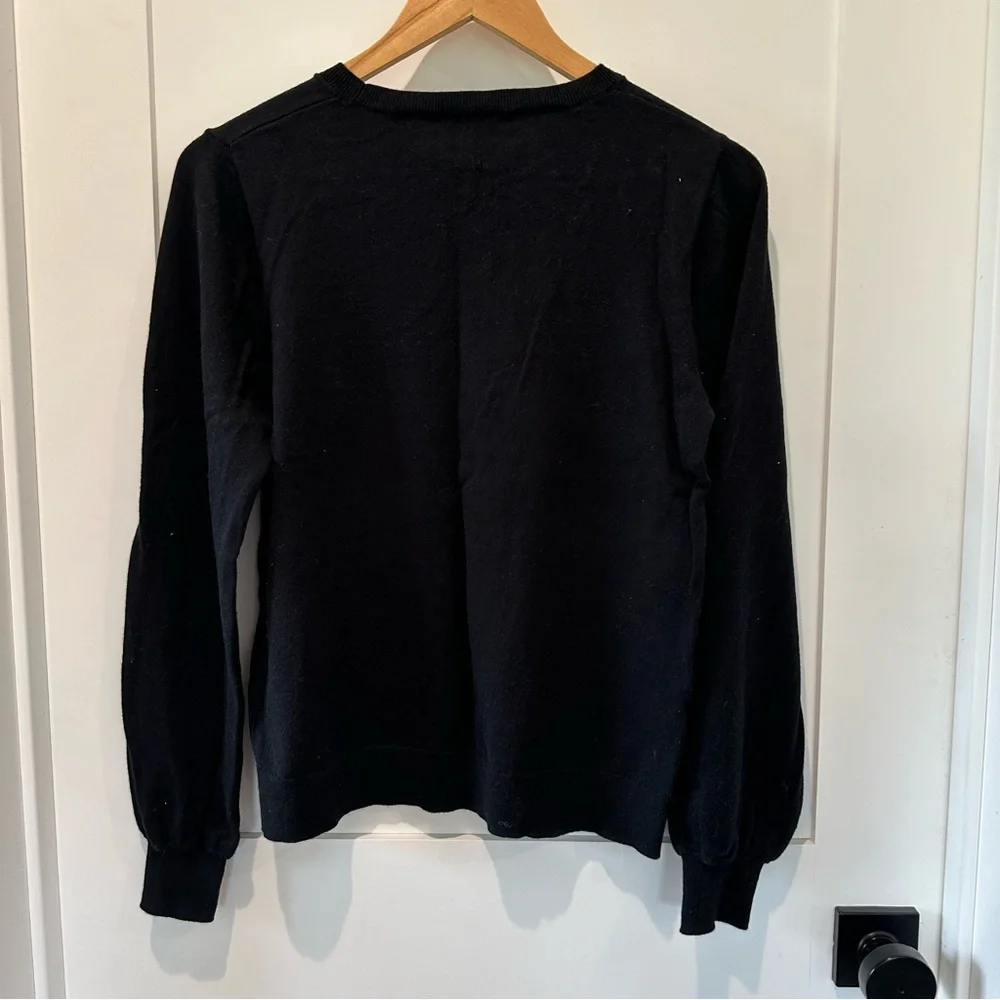 J crew balloon sleeve sweater with cashmere. Size M.